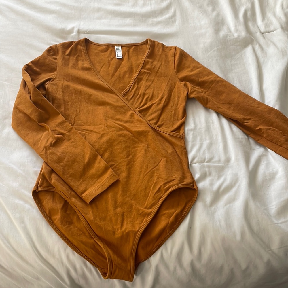 Burnt Orange Long Sleeve Body Suit